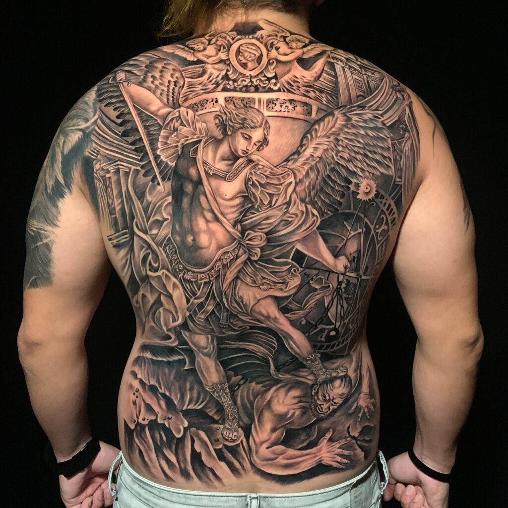 Color Tattoos,Black and Grey