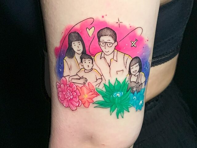Custom Tattoo in Bali, Storytelling tattoo, Anime tattoo
