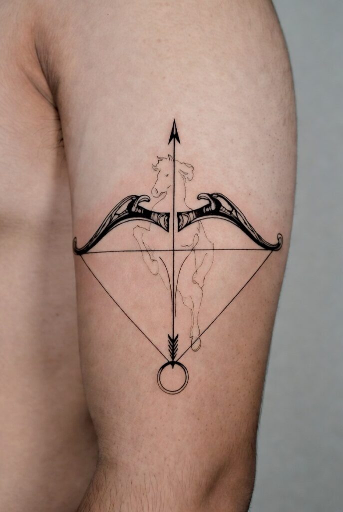 Zodiac Tattoo Idea, Fine Line